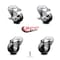 Service Caster 3.5 Inch Phenolic Wheel Swivel Bolt Hole Caster Set with 2 Brake SCC-BH20S3514-PHS-2-TLB-2 - alternate 4